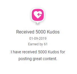 Received 5000 Kudos Badge